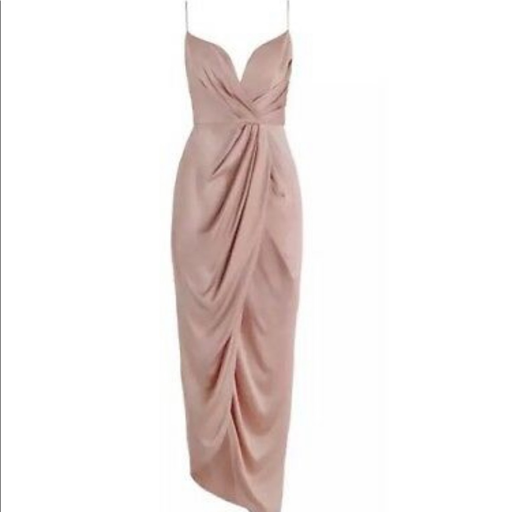 Zimmermann Sueded Silk Plunge Long Dress
